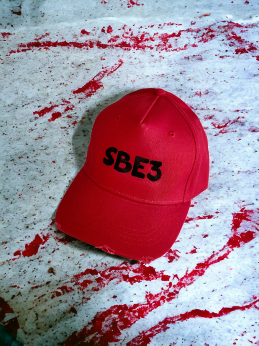 SBE3 urban baseball cap red black Sbe3.nl