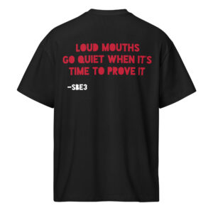 SBE3 Tee Oversized Black - Loud Mouths